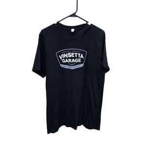 Vinsetta Garage Detroit Large (L) Canvas T-Shirt